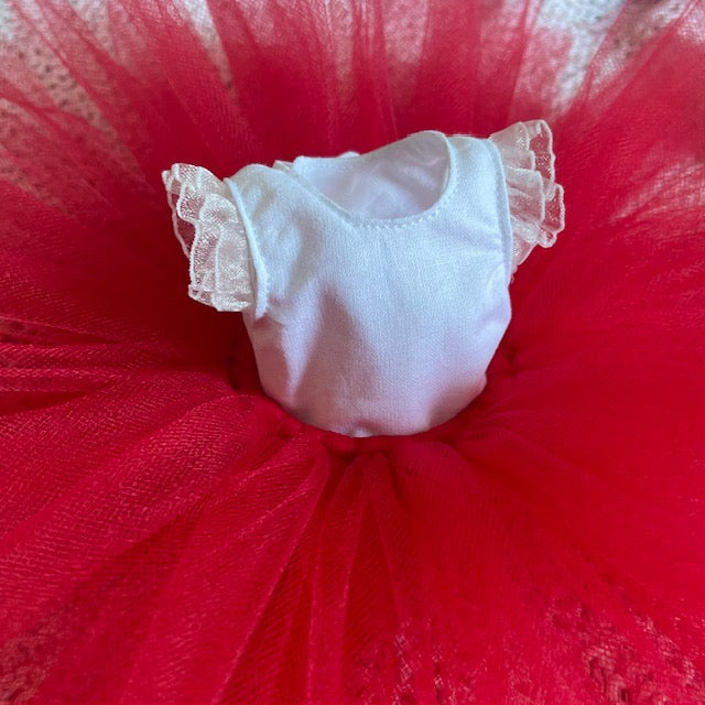 Tenue Tutu (rose ou rouge) et t-shirt blanc