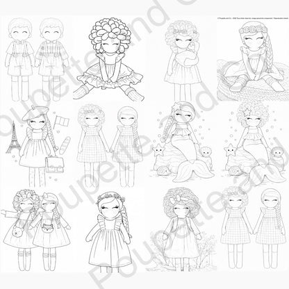 Coloriages Poupettes