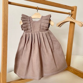 Poupette Tresse robe taupe